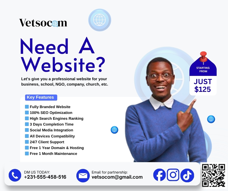 Digital services in Liberia by Vetsocom